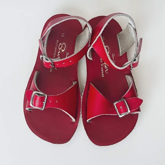 Salt Water Girl Sandals Red - Picture 1 of 1